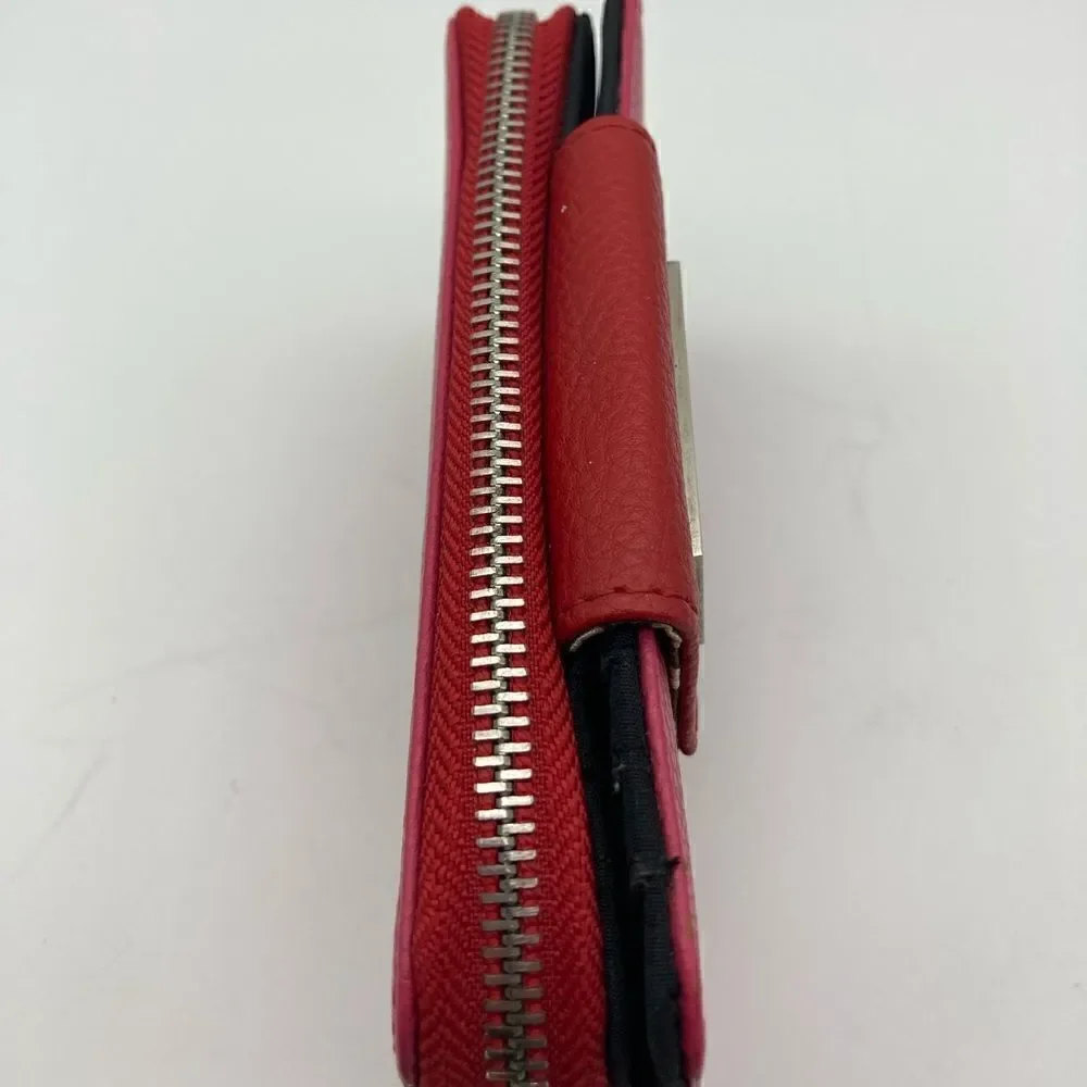Dana Buchman  Leather Wallet Red/Pink Color